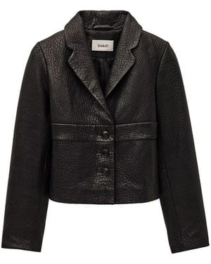 Ba&sh Borfeo Leather Jacket - Black