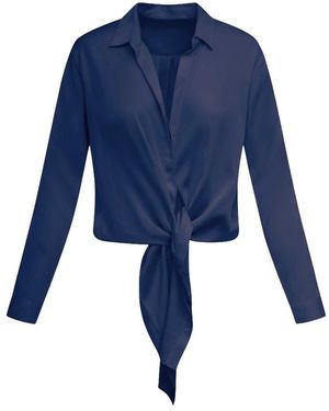 Nouvelle Silk95five Thai Silk Blouse - Blue