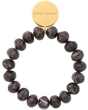 Vanessa Baroni Mini Stone Flex Bracelet - Black