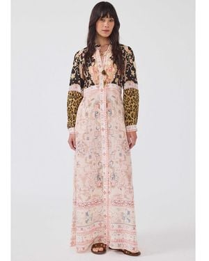 Hayley Menzies Silk Shirt Dress - Pink