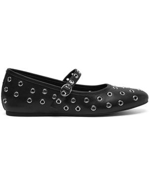 Shoe The Bear Cristel Eyelet Flats - Black