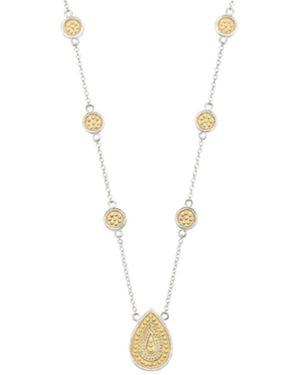 Anna Beck Signature Teardrop Necklace - Metallic