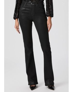 PAIGE Laurel Canyon High Rise Flare Jeans - Black