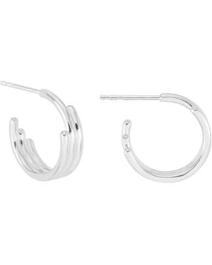 Rachel Jackson Small Evolve Hoop Earrings - Metallic