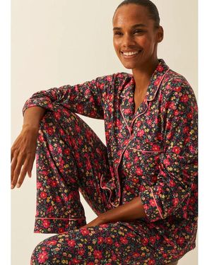 Stripe & Stare Pyjama Set - Red