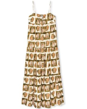 Rails Mica Cotton Maxi Dress - Metallic