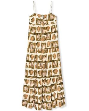 Rails Mica Cotton Maxi Dress - Metallic