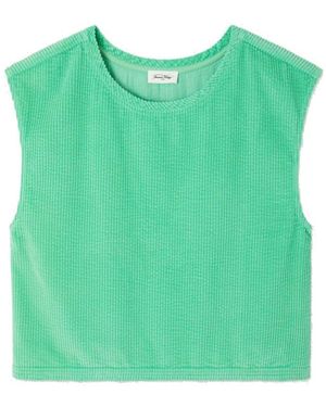 American Vintage Padow Corduroy Top - Green