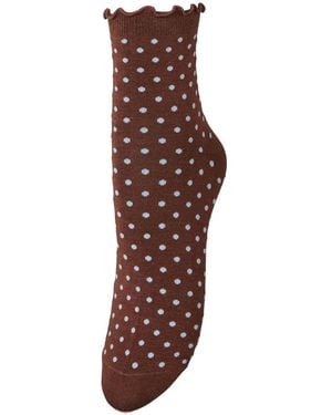 Becksöndergaard Dotted Frilla Short Sock - Red