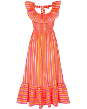 Pink City Prints Susie Dress - Red