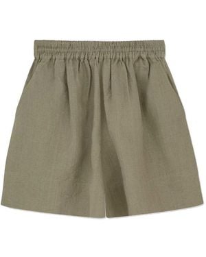 SKALL Vetiver Linen Shorts - Green