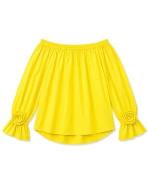 Essentiel Antwerp Jofie Off Shoulder Top - Yellow