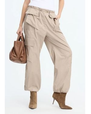 Munthe Unform Cargo Cotton Trousers - Green