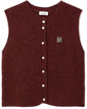 American Vintage East Sleeveless Cardigan - Purple