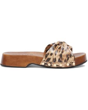 Ganni Tia Fairy Clog Sandal - Brown