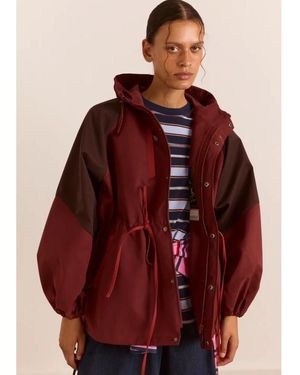 Damson Madder Liu Raincoat - Red