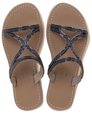 Laidbacklondon Axel Lp Leather Sandal - Brown