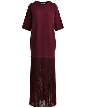 Essentiel Antwerp Keremony Fringed Dress - Purple