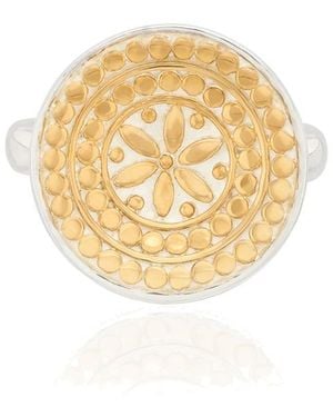 Anna Beck Flower Dish Ring - Metallic