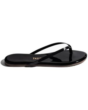 TKEES Lily Glosses Flip Flops - Black