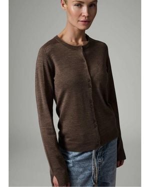 Day Birger et Mikkelsen Luna Merino Wool Cardigan - Grey