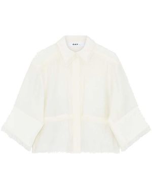 Day Birger et Mikkelsen Nash Fringe Top - White