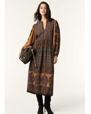 Ba&sh Barley Midaxi Dress - Brown