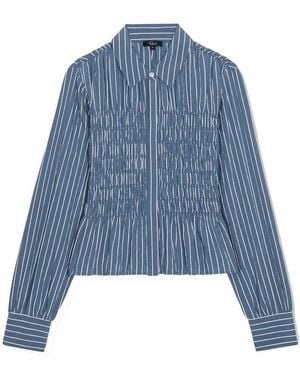 Rails Bradshaw Shirred Blouse - Blue