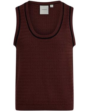 Varley Gideon Knit Tank - Brown