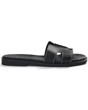 Pavement Pam Leather Slip On Sandal - Black