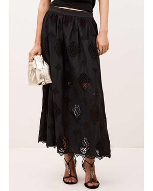 Ba&sh Mona Organic Cotton Skirt - Black