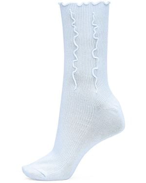 SUI AVA Ruffle Pastel Socks - Blue