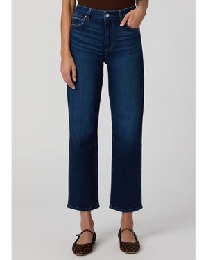 PAIGE Mason Straight Mid-Rise Ankle Jean - Blue
