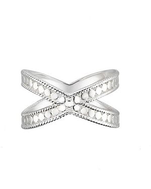 Anna Beck Cross Ring - White
