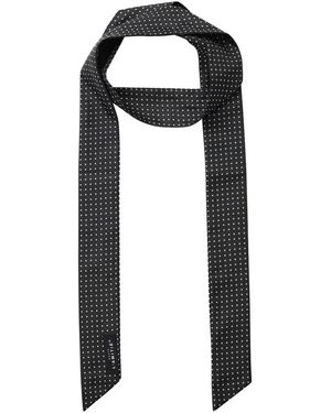 Haute L'Amitié Rhomb Tie Scarf - Black