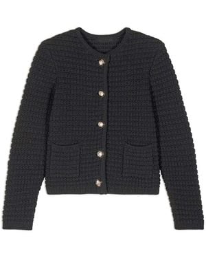 Ba&sh Gaspard Organic Cotton Cardigan - Black