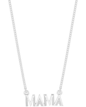 Rachel Jackson Mini Mama Necklace - Metallic