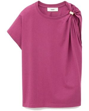Ba&sh Allia Organic Cotton T-Shirt - Purple