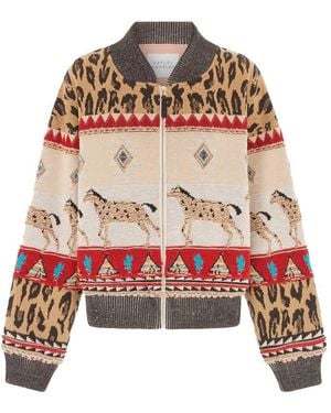 Hayley Menzies Tapestry Bomber Jacket - Red