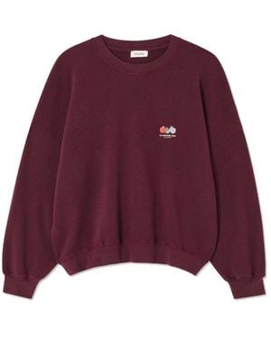 American Vintage Atubay Logo Sweatshirt - Purple