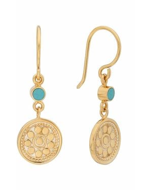 Anna Beck Circle Drops Earrings - Metallic