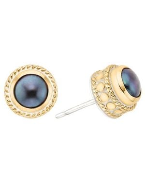 Anna Beck Pearl Stud Earrings - Metallic