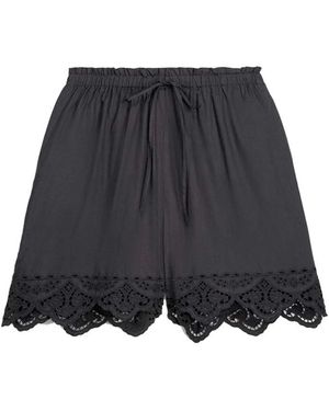 Louise Misha Boxi Organic Cotton Poplin Shorts - Grey