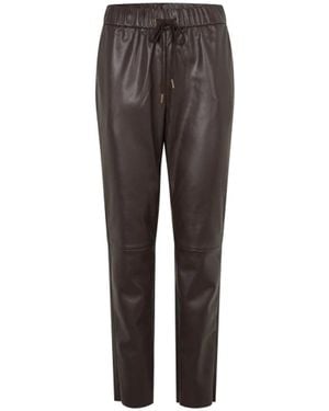 Dea Kudibal Helenedea Faux Leather Track Pant - Grey