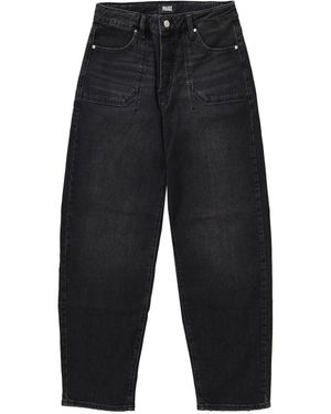 PAIGE Alexis High Rise Barrel Leg Jean - Black