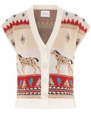 Hayley Menzies Nomadic Tapestry Waistcoat - Pink