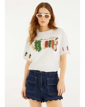 FARM Rio Brazilian Bodega T-Shirt - White