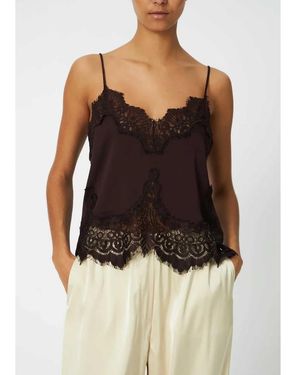 Stella Nova Underlayer Lace Top - Black