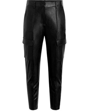 Commando Faux Leather 7/8 Utility Trouser - Black