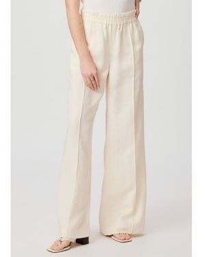 PAIGE Harper High Rise Wide Leg Trousers - White